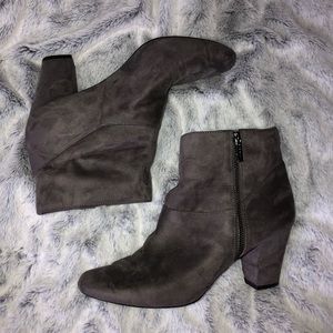 BCBG suede booties